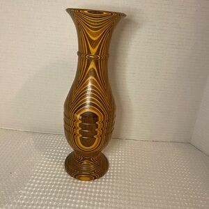 Elegant Brown Wooden Vase